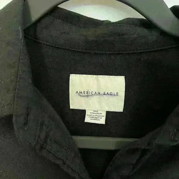 American Eagle black button down shirt - Picture 4 of 4